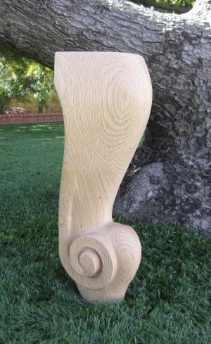 Pool Table Wood Carved Billiard Leg Rams Horn